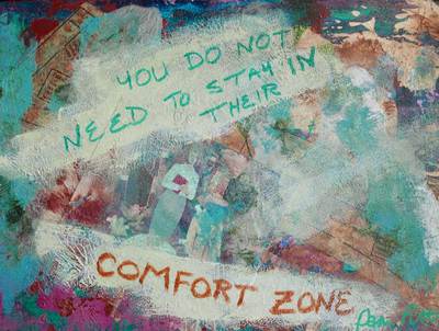 Comfort Zone - Collage by Pamela Pitt